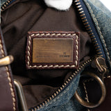 Denim Oyster Shoulder Bag Blue - Lab Luxury Resale