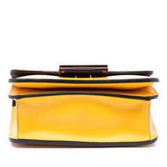 Leather Crystal Fab Crossbody Yellow - Lab Luxury Resale