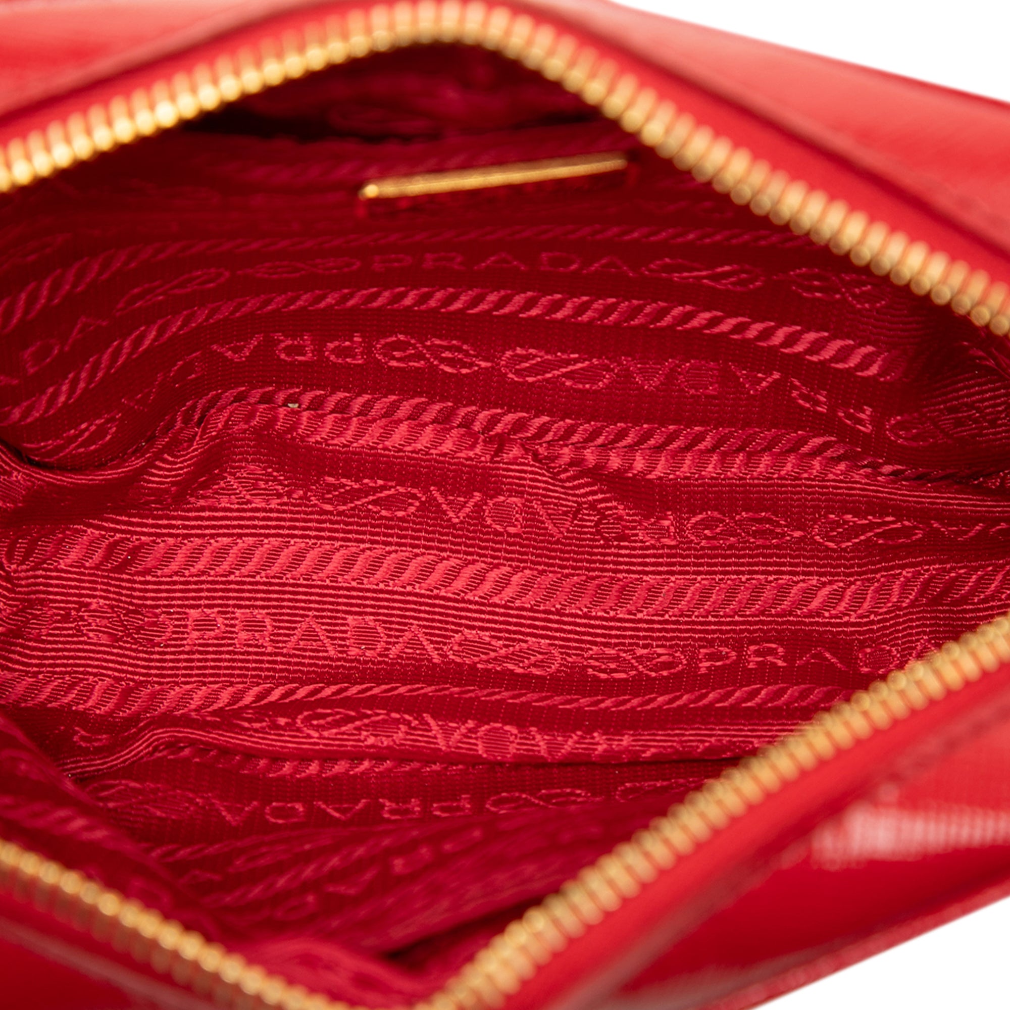 Mini Saffiano Vernice Camera Bag Red - Lab Luxury Resale