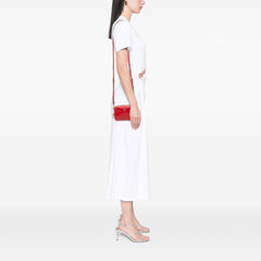 Mini Saffiano Vernice Camera Bag Red - Lab Luxury Resale