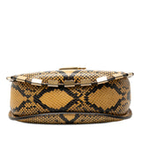 Small Python Embossed Leather Drew Crossbody Yellow - Lab Luxury Resale