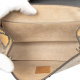 Small Python Embossed Leather Drew Crossbody Yellow - Lab Luxury Resale