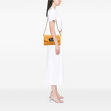 Raffia Horsebit 1955 Chain Crossbody Yellow - Lab Luxury Resale