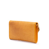 Raffia Horsebit 1955 Chain Crossbody Yellow - Lab Luxury Resale
