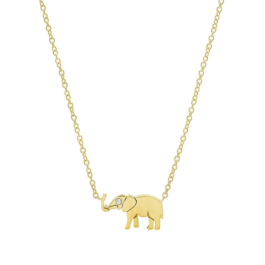 Jennifer Meyer Mini Elephant Necklace NEW