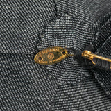 Denim Camellia Brooch Gray - Lab Luxury Resale