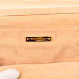 Pleated Satin Flap Clutch Brown - Lab Luxury Resale