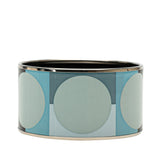 Extra Wide Enamel Bangle Blue - Lab Luxury Resale