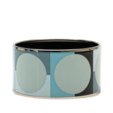 Extra Wide Enamel Bangle Blue - Lab Luxury Resale