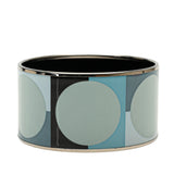 Extra Wide Enamel Bangle Blue - Lab Luxury Resale