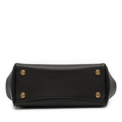 Mini Smooth Calfskin Hampton Carry All Satchel Black - Lab Luxury Resale