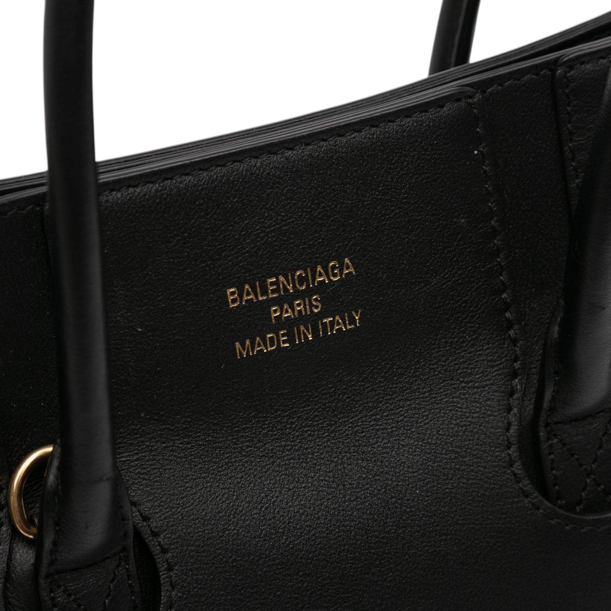 Mini Smooth Calfskin Hampton Carry All Satchel Black - Lab Luxury Resale