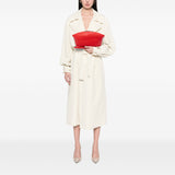 Bottega Veneta Nappa Intrecciato Wristlet Pouch Red