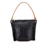 Nappa Intrecciato Shoulder Bag Black - Lab Luxury Resale