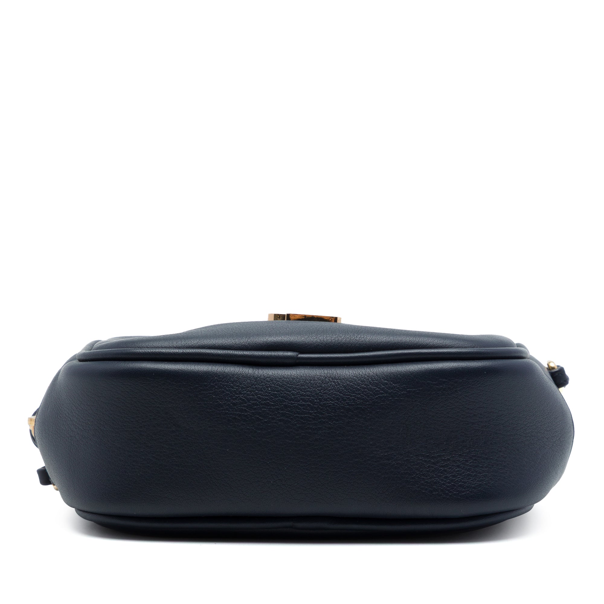 Calfskin Monogram Blogger Bag Blue - Lab Luxury Resale