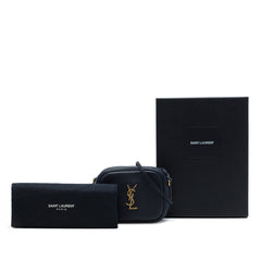 Calfskin Monogram Blogger Bag Blue - Lab Luxury Resale
