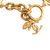 CC Gold Plated Quilted Medallion Bracelet Gold - Lab Luxury Resale