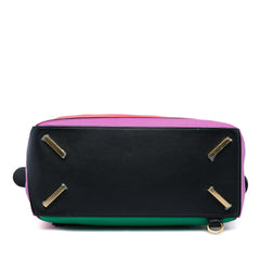 Small Calfskin Rainbow Puzzle Satchel Multi - Lab Luxury Resale