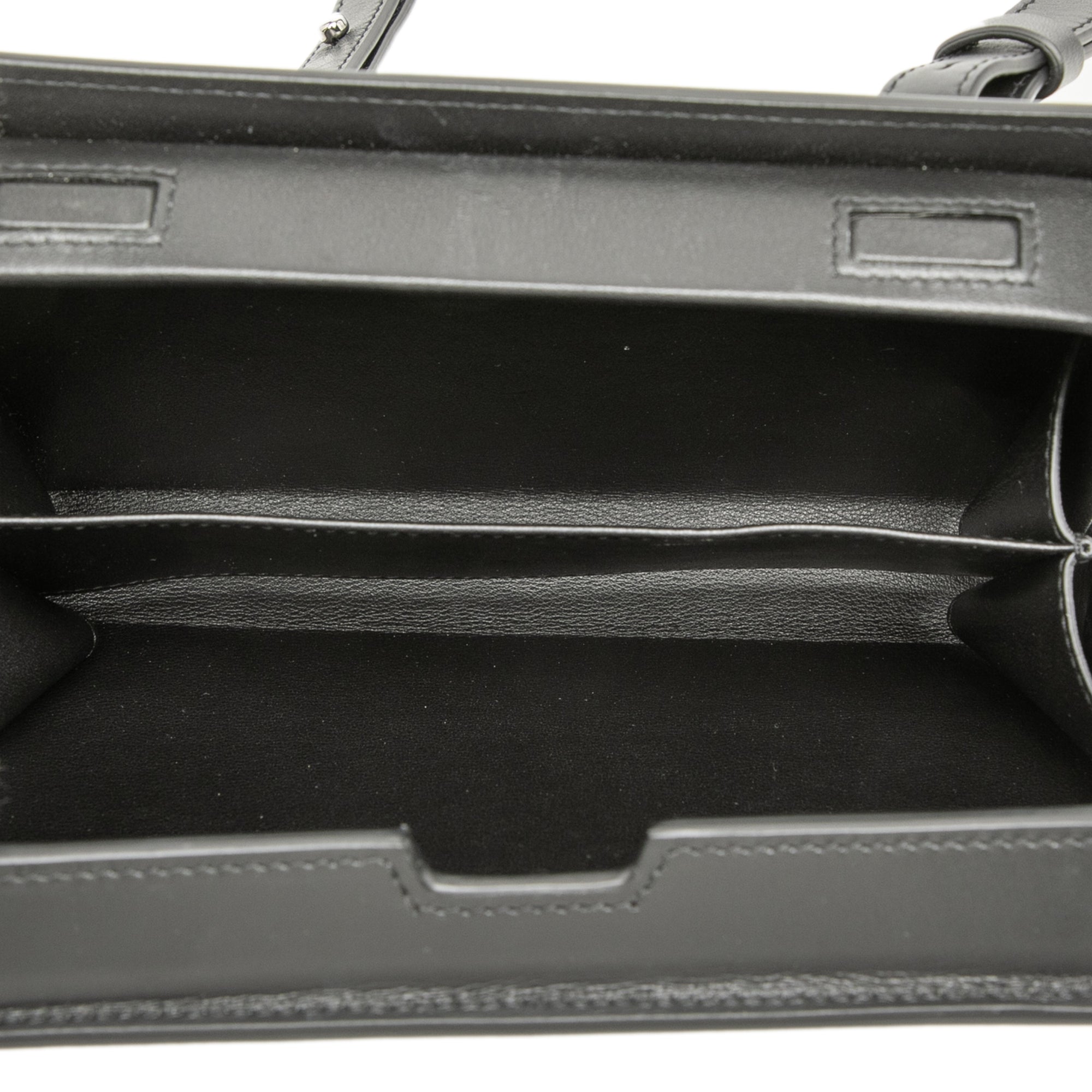 Leather Dial Ultra Pouch Messenger Bag Black - Lab Luxury Resale