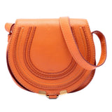 Chloé Small Grained Leather Marcie Saddle Crossbody