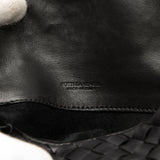 Intrecciato Flap Pouch Black - Lab Luxury Resale