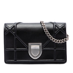 Baby Lambskin Diorama Flap Black - Lab Luxury Resale