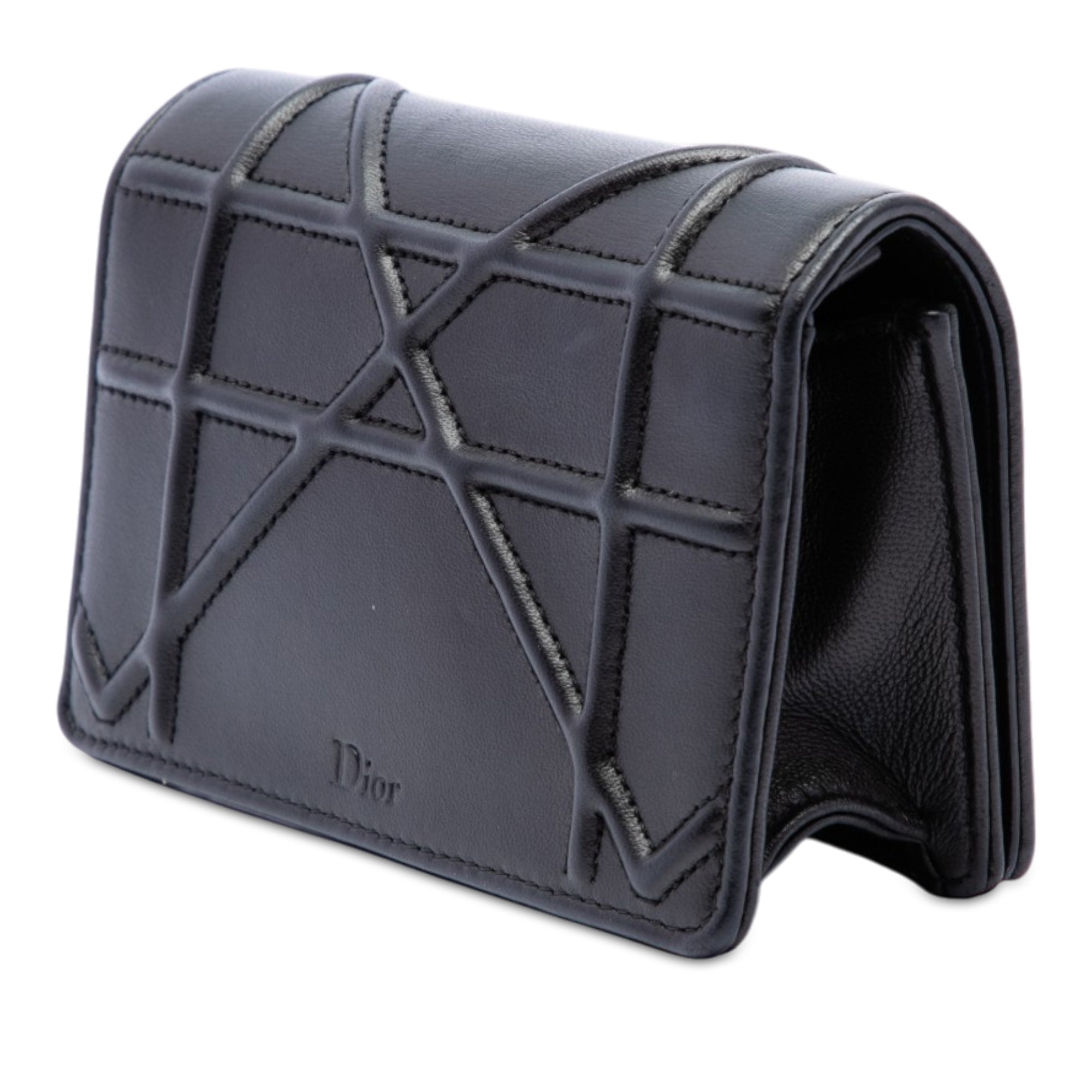 Baby Lambskin Diorama Flap Black - Lab Luxury Resale