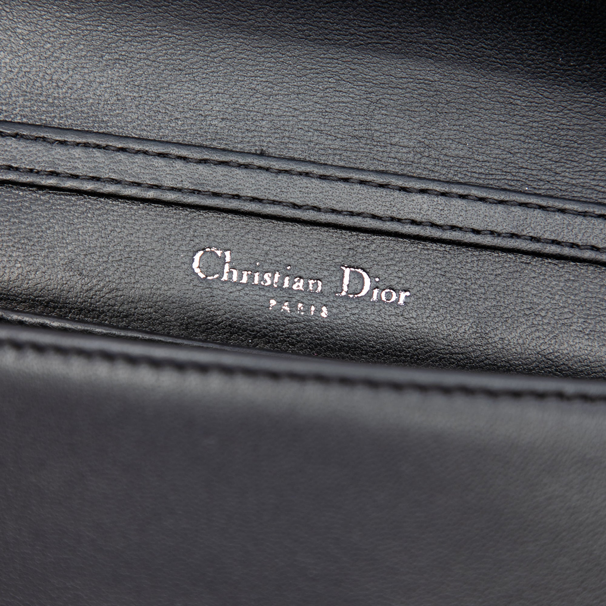 Baby Lambskin Diorama Flap Black - Lab Luxury Resale