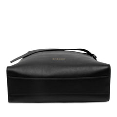 Medium Leather Belted Shoulder Bag Black - Lab Luxury Resale