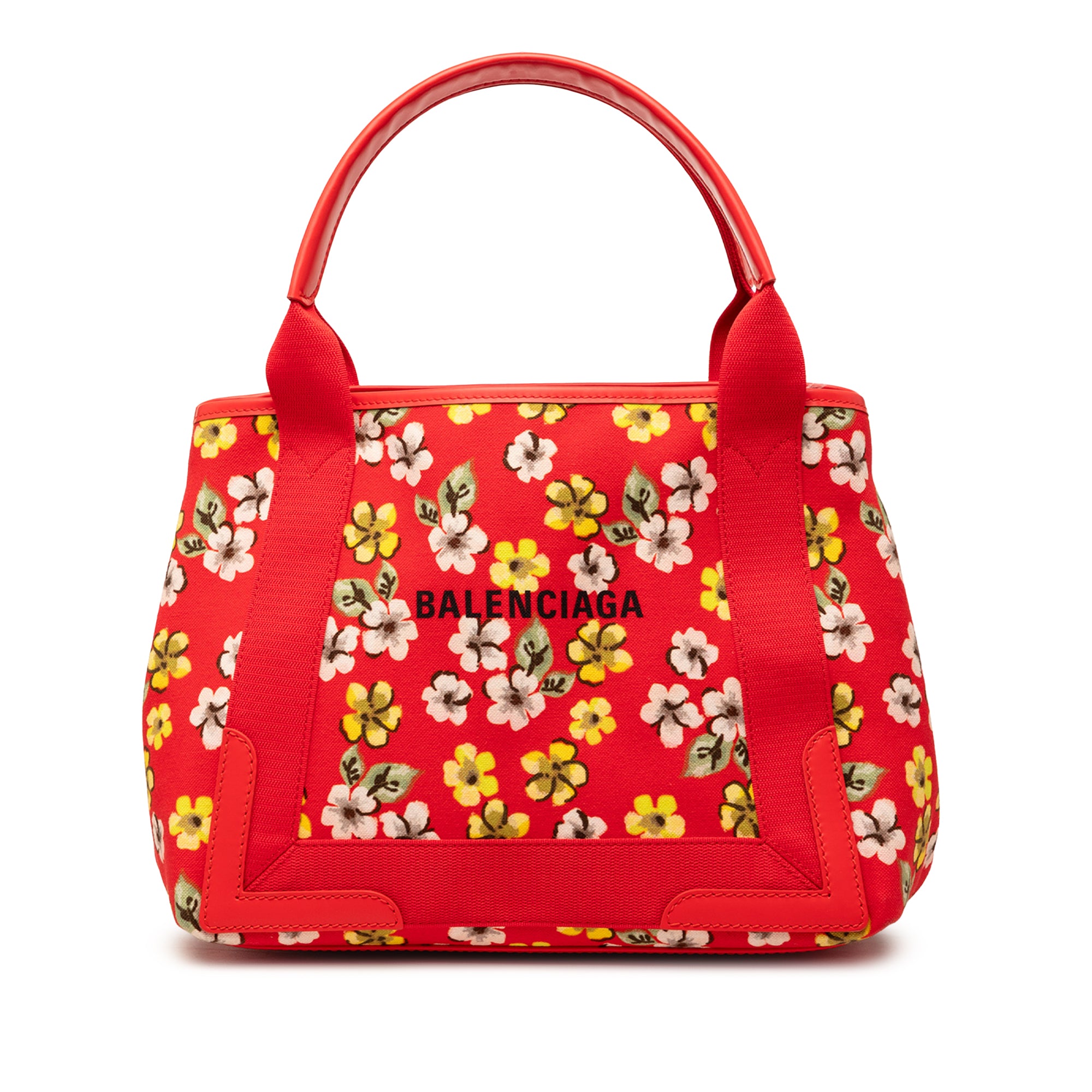Canvas Floral Print Navy Cabas S Multi - Lab Luxury Resale