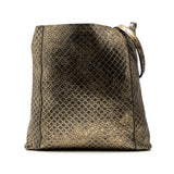 Leather Intrecciomirage Crossbody Gold - Lab Luxury Resale
