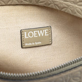 Embossed Anagram Leather Repeat T Clutch Beige - Lab Luxury Resale