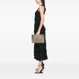 Embossed Anagram Leather Repeat T Clutch Beige - Lab Luxury Resale