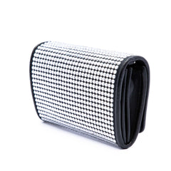 Soft Nappa Crystal Embellished Wallet on Chain Black - Lab Luxury Resale