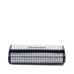 Soft Nappa Crystal Embellished Wallet on Chain Black - Lab Luxury Resale
