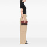 Tricolor Nappa Intrecciato Clutch Brown - Lab Luxury Resale