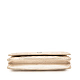 CC Quilted Metallic Lambskin Wallet on Chain Gold - Lab Luxury Resale