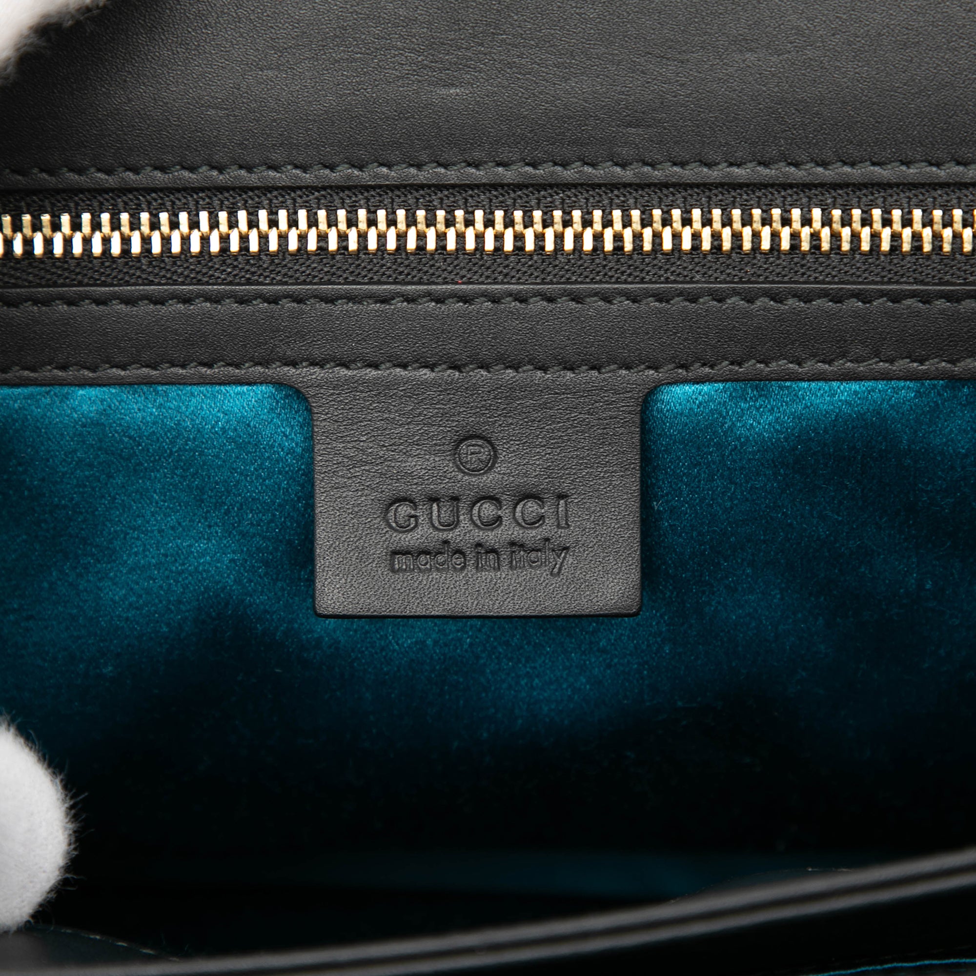 Medium Suede Web Ophidia Chain Crossbody Green - Lab Luxury Resale