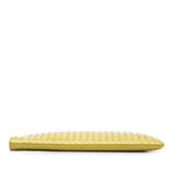 Large Nappa Intrecciato Zip Pouch Yellow - Lab Luxury Resale