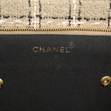 Multicolor Tweed and Leather Quadrato Box Shoulder Bag Beige - Lab Luxury Resale