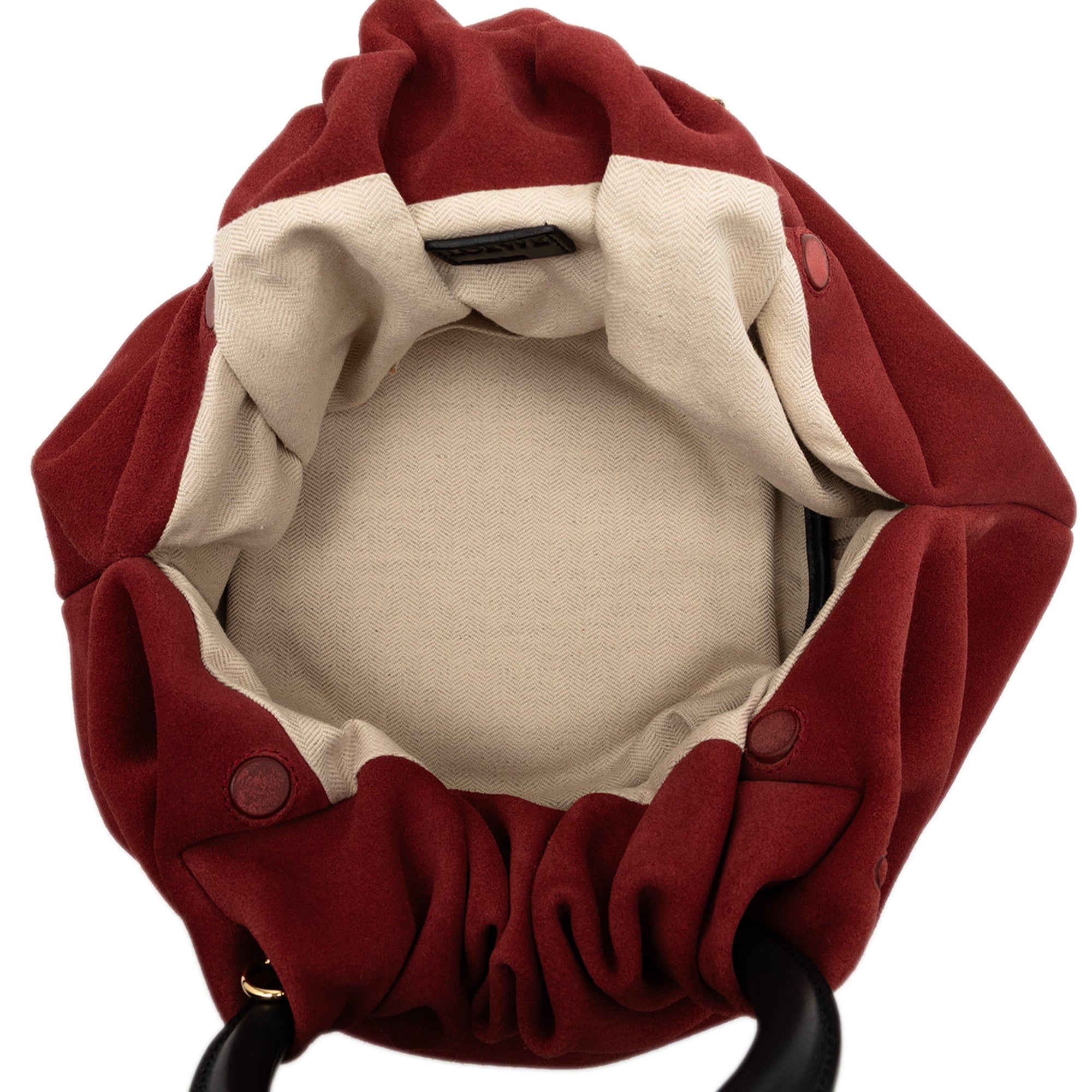 Suede Bounce Bag Red - Lab Luxury Resale