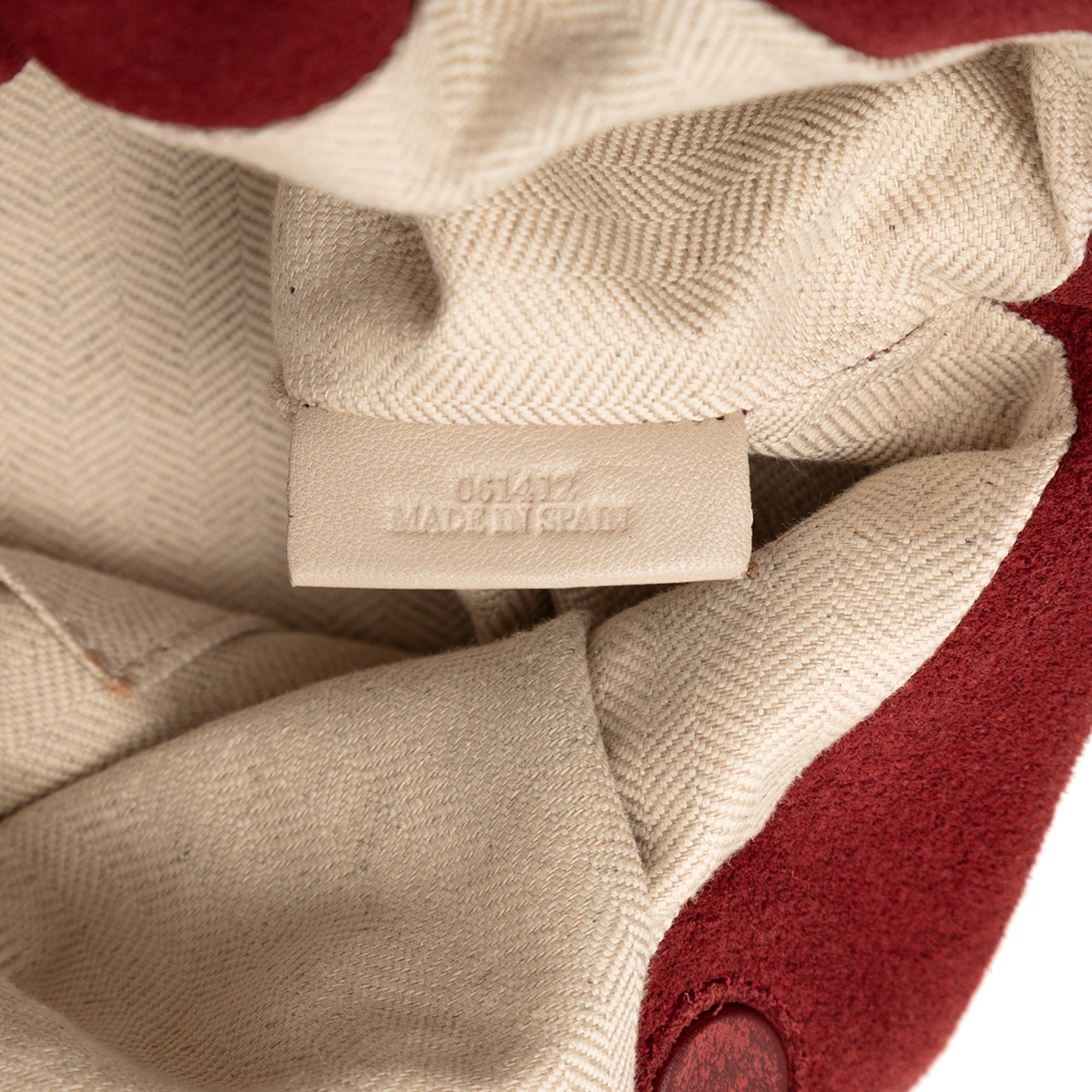 Suede Bounce Bag Red - Lab Luxury Resale