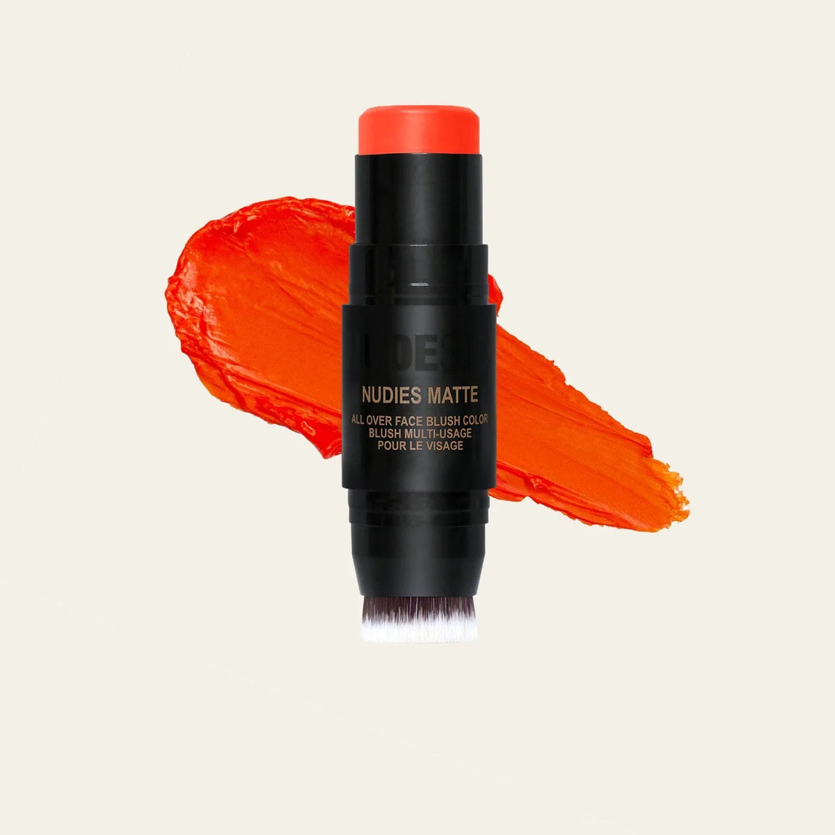 NUDESTIX Nudies Blush Stick in DotCom shade, a natural-looking cream blush with a sleek stick design for easy application.