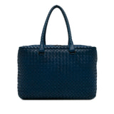 Intrecciato Tote Bag Blue - Lab Luxury Resale