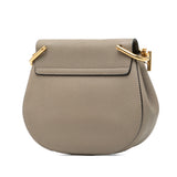 Mini Grained Lambskin Drew Crossbody Brown - Lab Luxury Resale