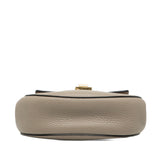 Mini Grained Lambskin Drew Crossbody Brown - Lab Luxury Resale