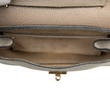 Mini Grained Lambskin Drew Crossbody Brown - Lab Luxury Resale