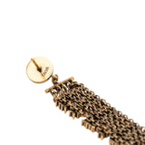 Gold Plated Strass JAdior Drop Push Back Earrings Gold - Lab Luxury Resale