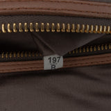 Matelasse Nappa Kiss Lock Clutch on Strap Brown - Lab Luxury Resale