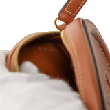 Small Calfskin Cuir Triomphe Oval Crossbody Brown - Lab Luxury Resale